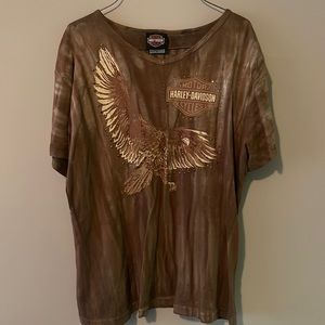 Harley-Davidson XL brown eagle tee